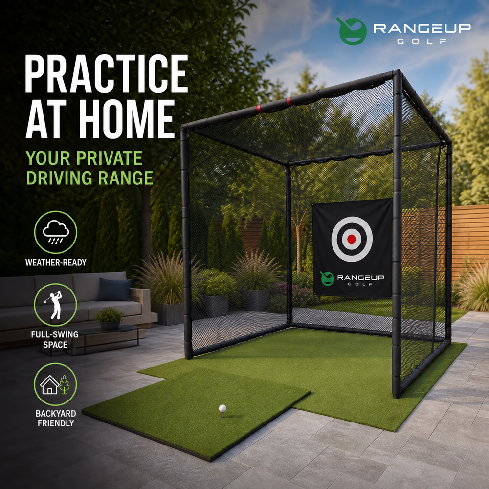 RangeUp Golf Practice Cage – 3 × 3 × 3 m